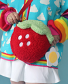 Plush Strawberry Pochette Bag (Red)