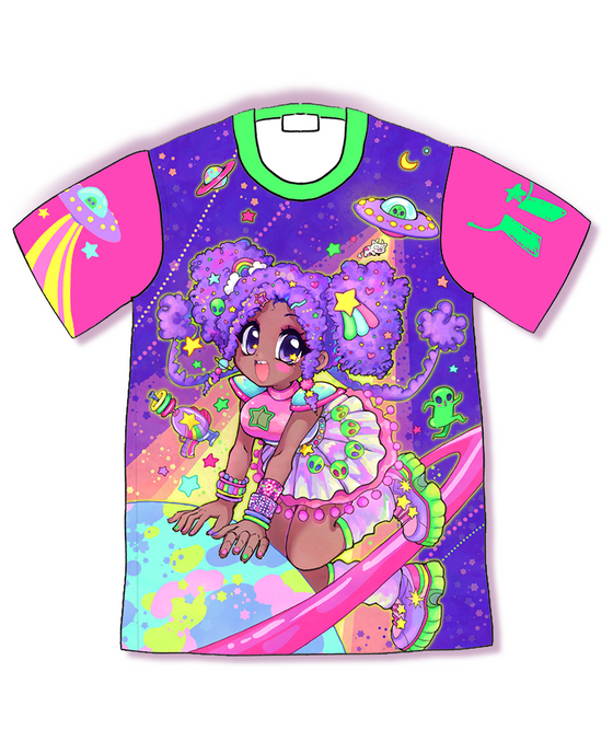 "Beam up!!" Galaxy Girl Paida Tee